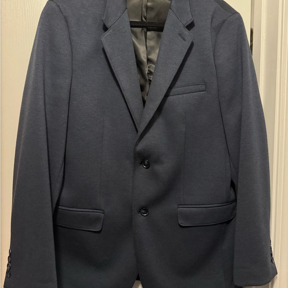 Apt. 9 Blue Sport Coat with Notched Lapel and Modern Fit